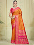 Deeva Sarees Light Orange Silk Saree